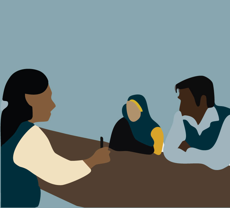 Detailed MEASURE editorial illustration supporting a public-health article