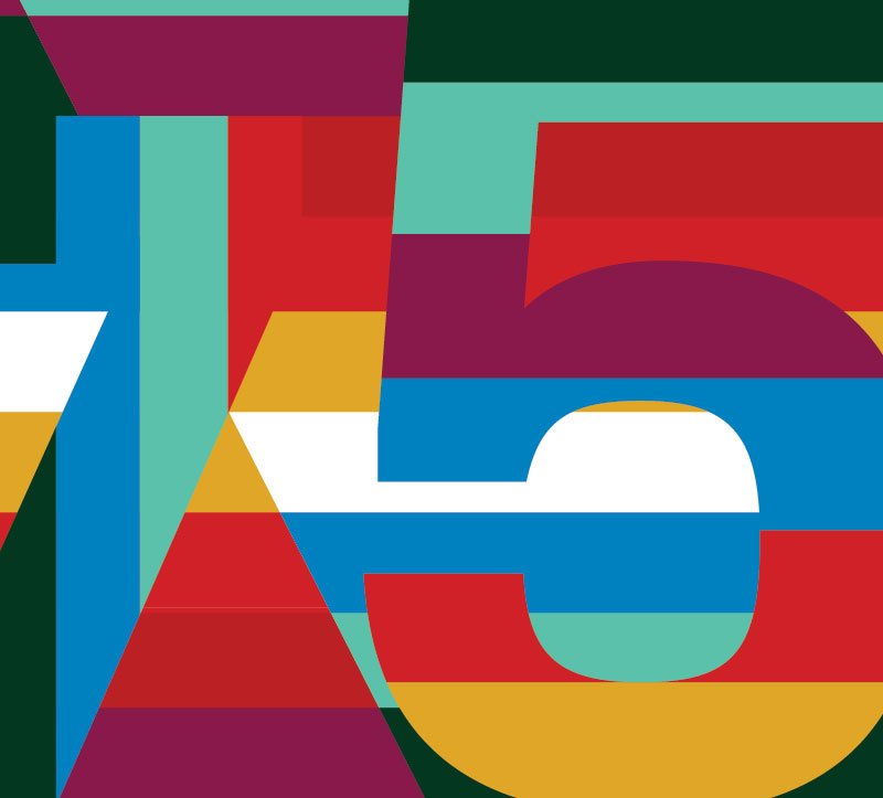 Porsche 75th modular anniversary graphic